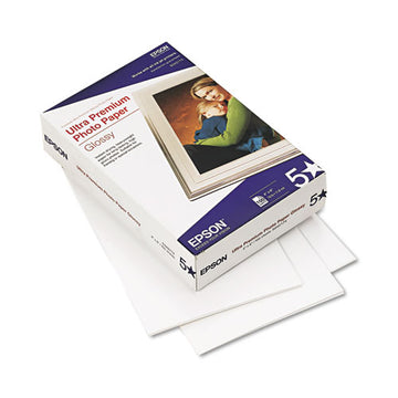 Epson® Ultra Premium Glossy Photo Paper, 11.8 Mil, 4 X 6, Glossy Bright White, 100-pack freeshipping - TVN Wholesale